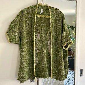 Anthropologie size xs/s short sleeve knitted cardigan